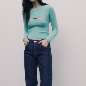 ZARA Knit Arm Warmer Sweater